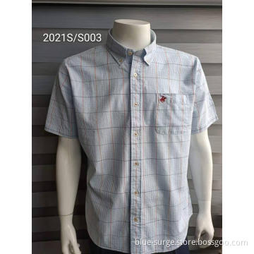 Customized Pattern Modern Big Plaid Men's Shirts
